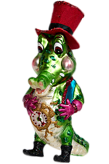 Крокодил-джентльмен с часами брегет 13408